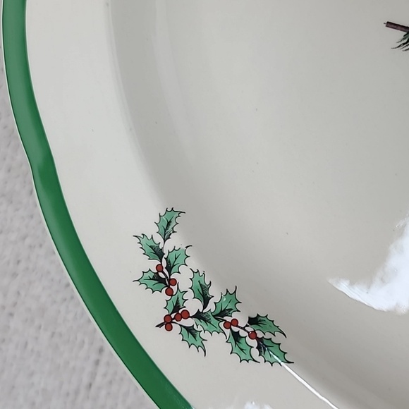 Spode Christmas Tree 12" Round Scalloped Chop Plate/Platter - Picture 15 of 17